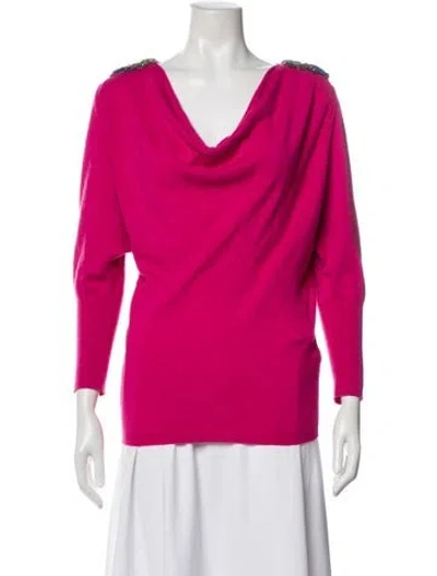 Pre-owned Tibi Cowl Neck Sweater In Red