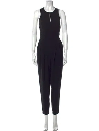 Pre-owned Tibi Crew Neck Jumpsuit In Black