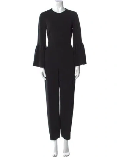 Pre-owned Tibi Crew Neck Jumpsuit In Black