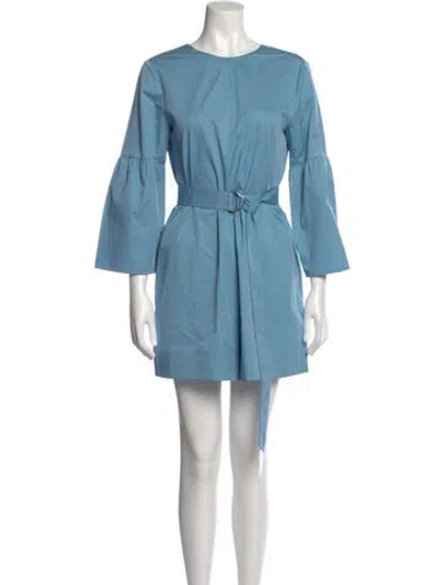 Pre-owned Tibi Crew Neck Jumpsuit In Blue