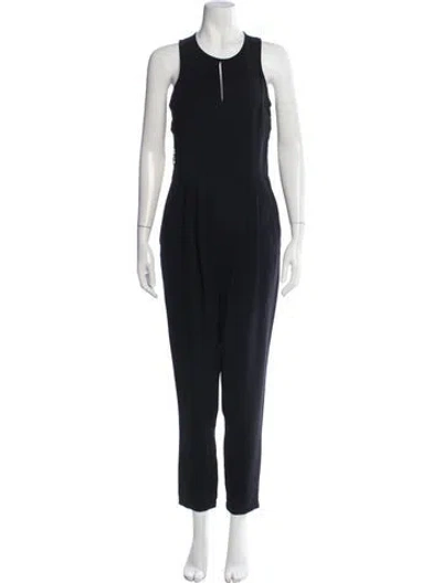Pre-owned Tibi Crew Neck Jumpsuit In Blue