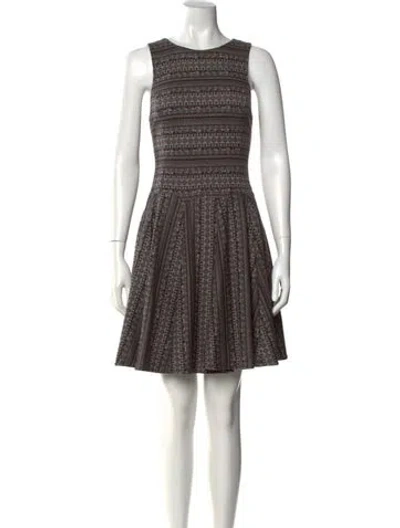 Pre-owned Tibi Crew Neck Knee-length Dress In Black