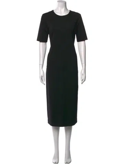 Pre-owned Tibi Crew Neck Knee-length Dress In Black