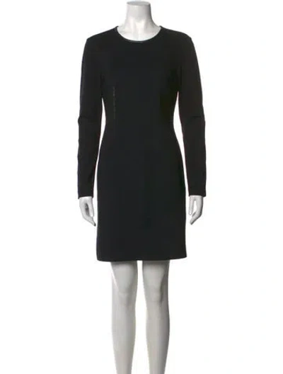 Pre-owned Tibi Crew Neck Knee-length Dress In Blue