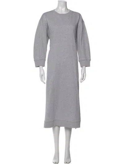 Pre-owned Tibi Crew Neck Knee-length Dress In Gray