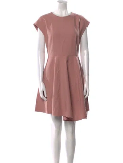 Pre-owned Tibi Crew Neck Knee-length Dress In Pink