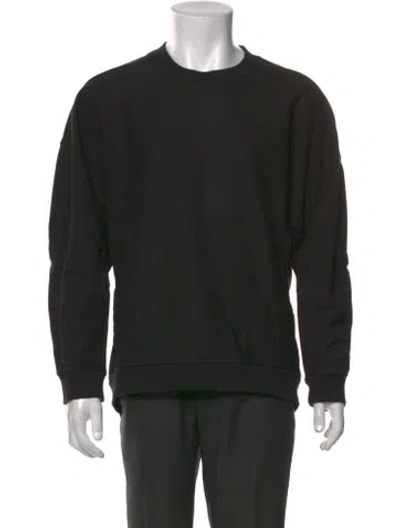 Pre-owned Tibi Crew Neck Long Sleeve Pullover In Black