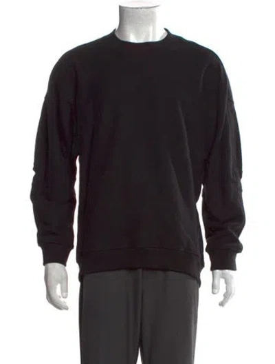 Pre-owned Tibi Crew Neck Long Sleeve Pullover In Black