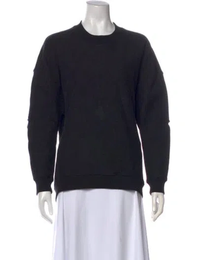 Pre-owned Tibi Crew Neck Long Sleeve Sweatshirt In Black