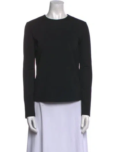 Pre-owned Tibi Crew Neck Long Sleeve Sweatshirt In Black