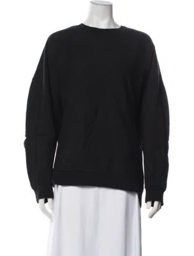 Pre-owned Tibi Crew Neck Long Sleeve Sweatshirt In Blue
