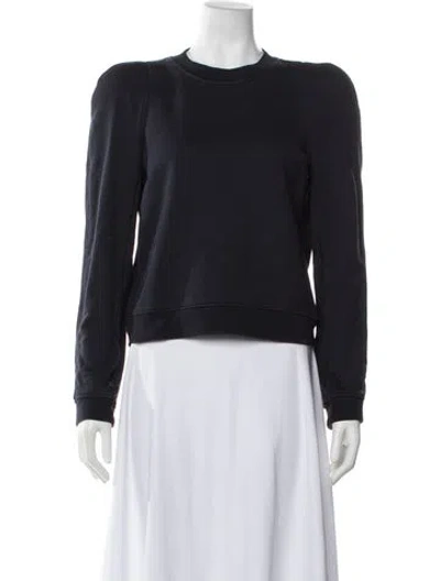 Pre-owned Tibi Crew Neck Long Sleeve Sweatshirt In Gray