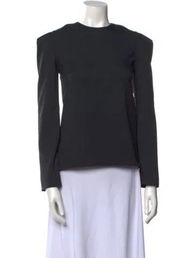 Pre-owned Tibi Crew Neck Long Sleeve Sweatshirt In Gray