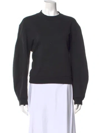 Pre-owned Tibi Crew Neck Long Sleeve Sweatshirt In Gray