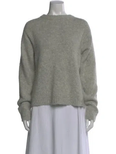 Pre-owned Tibi Crew Neck Long Sleeve Sweatshirt In Gray