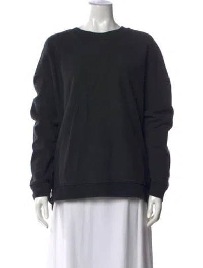 Pre-owned Tibi Crew Neck Long Sleeve Sweatshirt In Grey