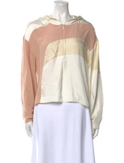 Pre-owned Tibi Crew Neck Long Sleeve Sweatshirt In Multi