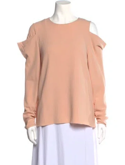 Pre-owned Tibi Crew Neck Long Sleeve Sweatshirt In Neutral
