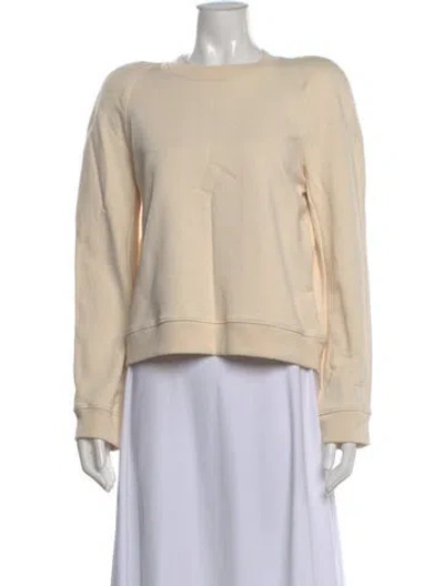 Pre-owned Tibi Crew Neck Long Sleeve Sweatshirt In Neutral