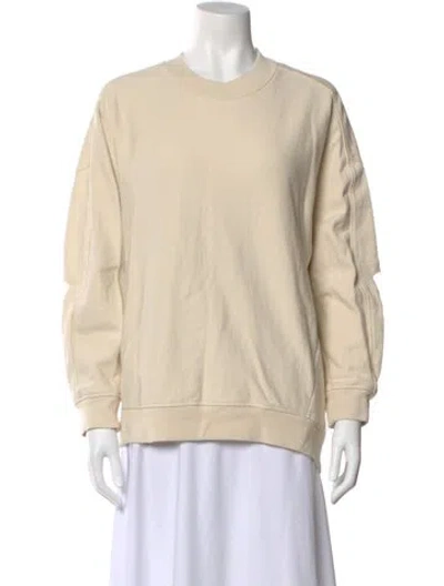 Pre-owned Tibi Crew Neck Long Sleeve Sweatshirt In Neutrals
