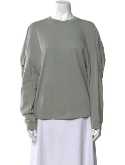 Pre-owned Tibi Crew Neck Long Sleeve Sweatshirt In Orange