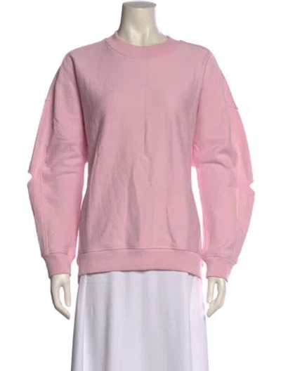 Pre-owned Tibi Crew Neck Long Sleeve Sweatshirt In Pink