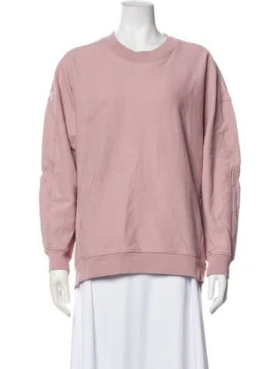 Pre-owned Tibi Crew Neck Long Sleeve Sweatshirt In Pink