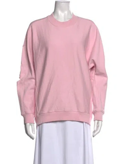 Pre-owned Tibi Crew Neck Long Sleeve Sweatshirt In Pink