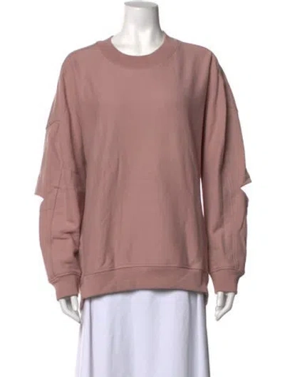 Pre-owned Tibi Crew Neck Long Sleeve Sweatshirt In Pink