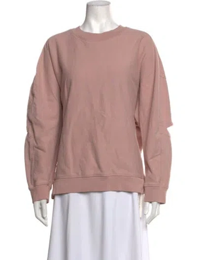 Pre-owned Tibi Crew Neck Long Sleeve Sweatshirt In Pink