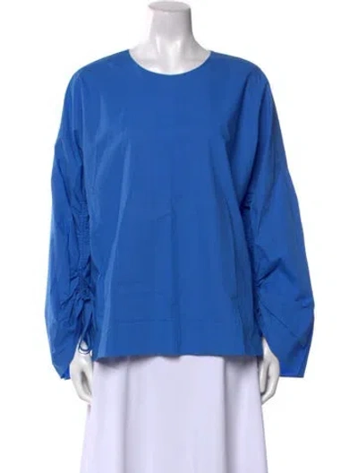 Pre-owned Tibi Crew Neck Long Sleeve Sweatshirt W/ Tags In Blue