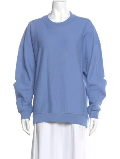Pre-owned Tibi Crew Neck Long Sleeve Sweatshirt W/ Tags In Blue