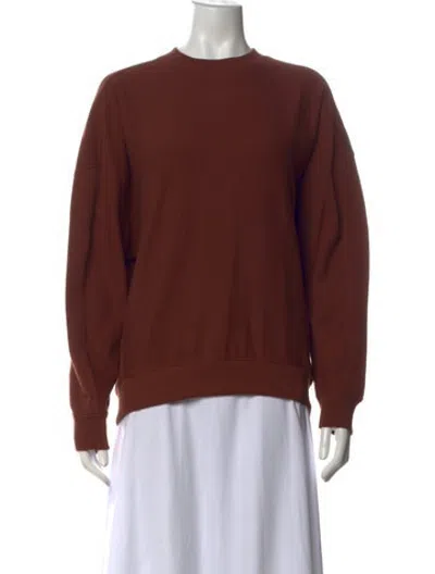 Pre-owned Tibi Crew Neck Long Sleeve Sweatshirt W/ Tags In Brown