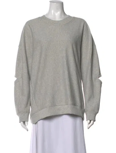 Pre-owned Tibi Crew Neck Long Sleeve Sweatshirt W/ Tags In Grey