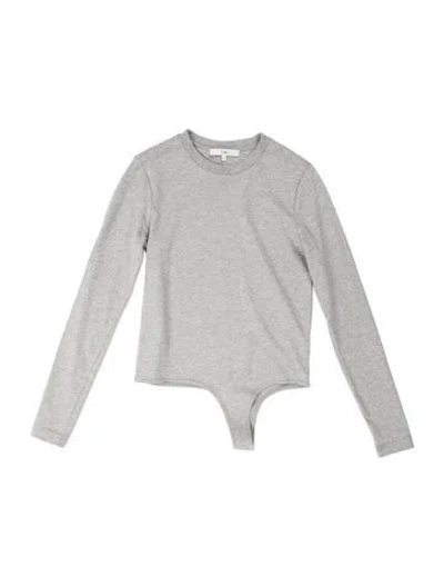 Pre-owned Tibi Crew Neck Long Sleeve Top In Blue
