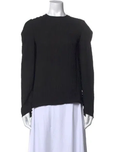 Pre-owned Tibi Crew Neck Long Sleeve Top In Multi