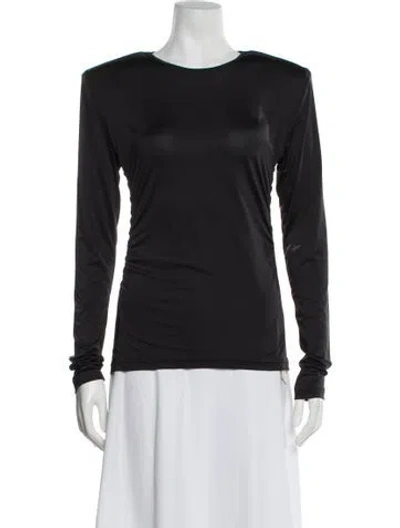Pre-owned Tibi Crew Neck Long Sleeve Top W/ Tags In Gray
