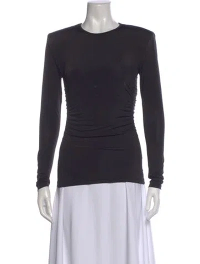 Pre-owned Tibi Crew Neck Long Sleeve Top W/ Tags In Gray