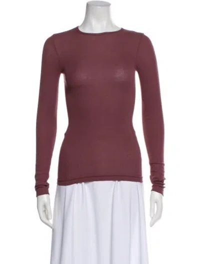 Pre-owned Tibi Crew Neck Long Sleeve Top W/ Tags In Pink