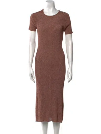 Pre-owned Tibi Crew Neck Midi Length Dress