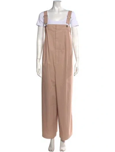 Pre-owned Tibi Crew Neck Overalls W/ Tags In Neutrals