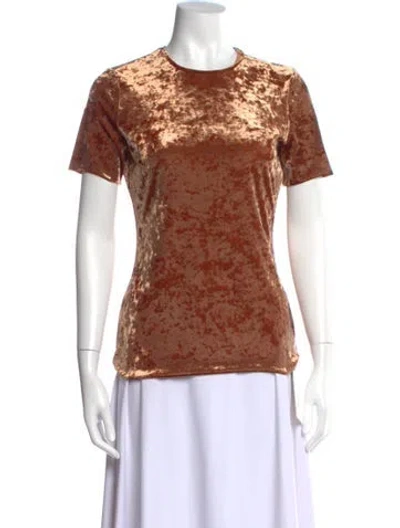 Pre-owned Tibi Crew Neck Short Sleeve Top In Multi