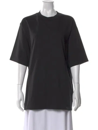 Pre-owned Tibi Crew Neck Short Sleeve T-shirt In Black