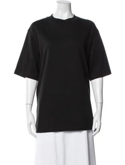 Pre-owned Tibi Crew Neck Short Sleeve T-shirt In Black