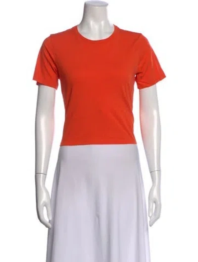 Pre-owned Tibi Crew Neck Short Sleeve T-shirt In Blue
