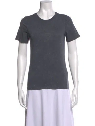 Pre-owned Tibi Crew Neck Short Sleeve T-shirt In Gray