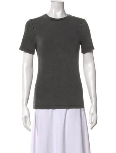 Pre-owned Tibi Crew Neck Short Sleeve T-shirt In Grey