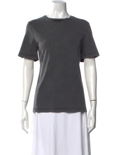 Pre-owned Tibi Crew Neck Short Sleeve T-shirt In Grey