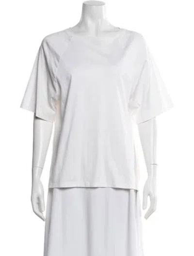 Pre-owned Tibi Crew Neck Short Sleeve T-shirt In Neutral