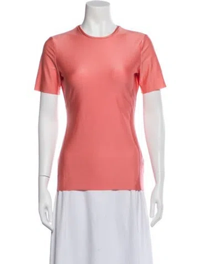 Pre-owned Tibi Crew Neck Short Sleeve T-shirt In Pink